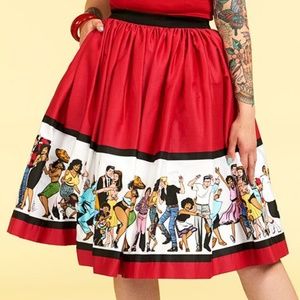 COPY - Petite Jenny Skirt in Love and Rockets Dance Party